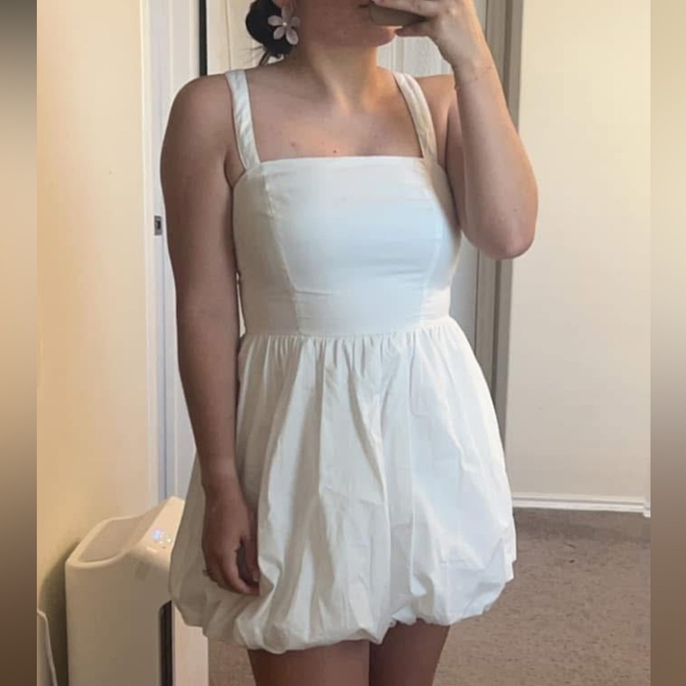 White bubble dress size M